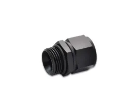 Vibrant Performance Anodized Black-10AN Female to -10AN Male Straight Cut Adapter with O-Ring
