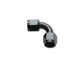 Vibrant Performance Anodized Black -10AN Female to Female 90 Degree Union Adapter