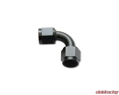 Vibrant Performance Anodized Black -12AN Female to Female 90 Degree Union Adapter - 10735