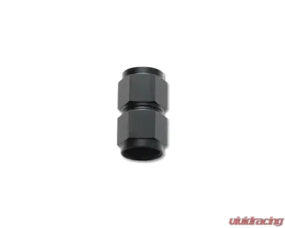 Vibrant Performance Anodized Black -10AN Female to Female Union Adapter - 10704