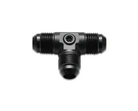 Vibrant Performance Anodized Black -6AN Male Tee Adapter Fitting with 1/8
