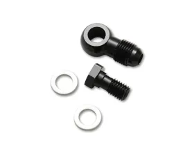 Vibrant Performance Anodized Black Aluminum -3AN Male with 10mm x 1.0 Banjo Fitting