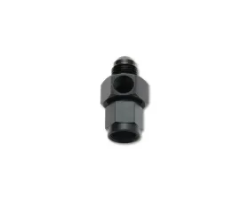 Vibrant Performance Anodized Black -10AN Male to Female Union Adapter Fitting with 1/8