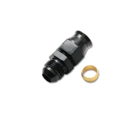 Vibrant Performance Anodized Black -6AN Male to 3/8