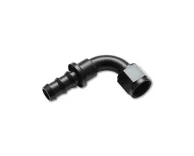 Vibrant Performance Anodized Black -10AN Push-On 90 Degree Elbow Hose End Fitting
