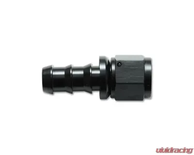 Vibrant Performance Anodized Black -12AN Straight Push-On Hose End Fitting - 22012