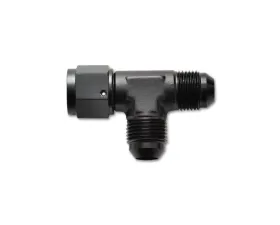 Vibrant Performance Anodized Black -10AN Tee Fitting with Female AN Swivel Adapter Fitting