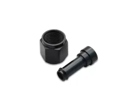 Vibrant Performance Anodized Black Female -6AN to 3/8