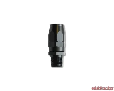 Vibrant Performance Anodized Black 1/2" NPT Male to -10AN Hose End Straight Fitting - 26007