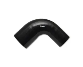 Vibrant Performance Gloss Black 4 Ply Aramid Reinforced Silicone 90 Degree Reducer Elbow 2