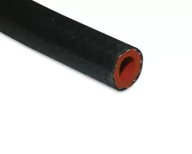 Vibrant Performance Gloss Black Nylon Reinforced Silicone Heater Hose 0.25