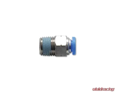 Vibrant Performance One-Touch 1/4" (6mm) Straight Male Fitting with 1/8" NPT Thread - 2662