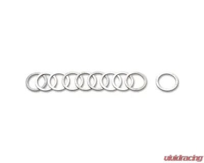 Vibrant Performance Set of 10 Natural Aluminum -12AN Crush Washers - 20932