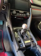 Revel GT Dry Carbon Center Console Side Panel (Left & Right) Honda Civic 16-18                                     - 1TR4GT0AH09 - Image 2