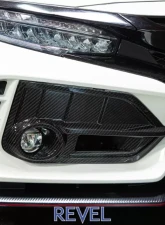 Revel GT Dry Carbon Front Fog Light Covers (Left & Right) Honda Civic Type-R 16-18                                     - 1TR4GT0AH13 - Image 2