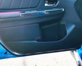 Revel GT Design Kick Panel Cover with Red Stitch Subaru WRX | STI 2016-2021