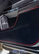 Revel GT Design Kick Panel Cover with Red Stitch Honda Civic Hatchback | Civic Type-R 2018-2021                                     - 1TR5GDAH01R - Image 2
