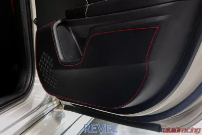 Revel GT Design Kick Panel Cover with Red Stitch Honda Civic Hatchback | Civic Type-R 2018-2021 - 1TR5GDAH01R