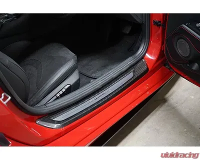 Revel GT Dry Carbon Door Sill Plates Inner Toyota GR Supra 2020-2024 - 1TR4GT0AT04