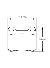 Pagid Racing Front/Rear Brake Pads RSH 42 Blue Mercedes 190 | Ginetta G15                                     - 1151 H42 - Image 3