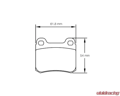 Pagid Racing Front/Rear Brake Pads RSH 42 Blue Mercedes 190 | Ginetta G15 - 1151 H42