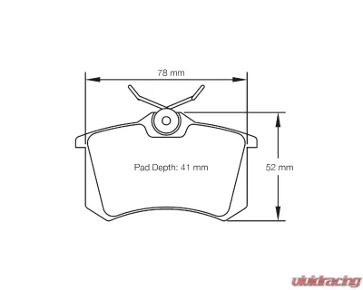 Pagid Racing Rear Brake Pads RSL 29 Yellow Audi | Honda | Lancia | Peugeot | Renault |Seat | Skoda | VW - 1158 29