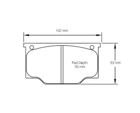Pagid Racing Front/Rear Brake Pads RSH 42 Bizzarini | Huffaker | Peerles | TVR