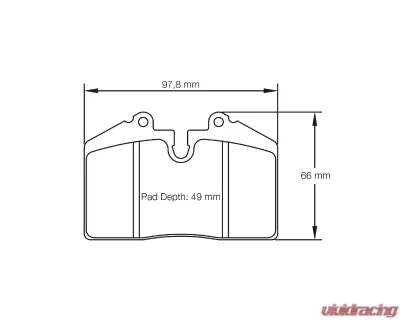 Pagid Racing Front/Rear Brake Pads RS 44 Blue Ferrari 348 | 355 | 456 | 512 | 575M - 1203 44