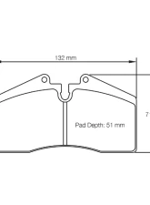 Pagid Racing Front/Rear Brake Pads RS 44 Blue Porsche                                     - 1204 44 - Image 2