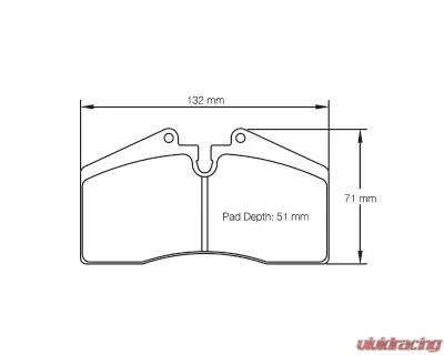 Pagid Racing Front/Rear Brake Pads RS 44 Blue Porsche - 1204 44
