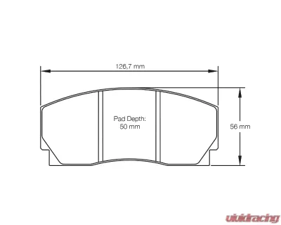 Pagid Racing Rear Brake Pads RSH 3 Light Blue Lancia Stratos HF Group N4 Rally 1974-1976 - 1269 H03