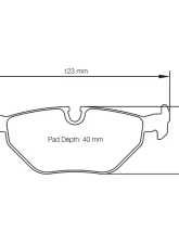 Pagid Racing Rear Brake Pads RSL 29 Yellow BMW                                     - 1285 29 - Image 2