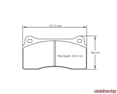 Pagid Racing Brake Pads TD 1 Audi | BMW | Dodge | Ferrari | Lamborghini | Mclaren | Nissan | Ligier - 1287 TD1