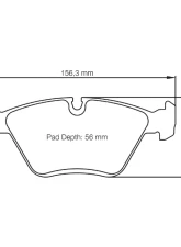 Pagid Racing Front Brake Pads RST 1 Red Alfa Romeo | BMW                                     - 1295 RST1 - Image 2