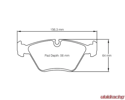 Pagid Racing Front Brake Pads RST 1 Red Alfa Romeo | BMW - 1295 RST1