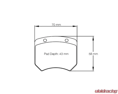 Pagid Racing Rear Brake Pads RS 44 Blue Alfa Romeo Giulietta TCR 2018 - 1363 44