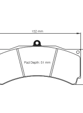 Pagid Racing Front Brake Pads RSL 29 Yellow BMW M3 E92 GT4 2009-2014                                     - 1538 29 - Image 2