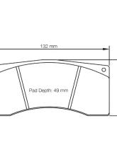 Pagid Racing Rear Brake Pads RSL 19 Yellow Aston Martin Vantage V8 GT4 ProDrive | McLaren 570S GT4 CLEARANCE                                     - 1607 19-5 - Image 2