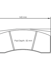 Pagid Racing Front and Rear Brake Pads RST 2 Red Audi S1 EKS RX Quattro 2018                                     - 1616 RST2 - Image 2