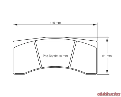 Pagid Racing Front and Rear Brake Pads RST 1 Red Ford Fiesta R5 Gravel Rally 2015 - 1617 RST1