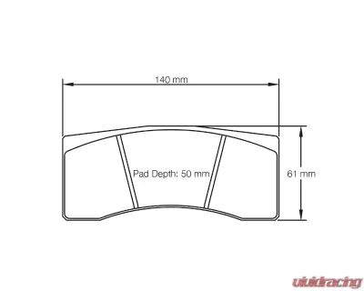 Pagid Racing Rear Brake Pads RSL 1 Yellow Aston Martin Vantage V8 GT4 ProDrive 2011-2017 - 1619 RSL1