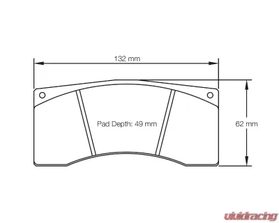 Pagid Racing Rear Brake Pads RSL 19 Yellow KTM X-Bow GT4 2015 - 1674 19
