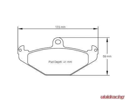 Pagid Racing Rear Brake Pads RST 3 Red Lotus | Opel - 1682 RST3