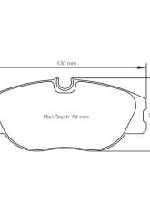 Pagid Racing Rear Brake Pads RSL 29 Yellow Renault Megane Coach 2.0 16V 1996-2002                                     - 1702 29 - Image 2