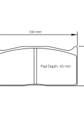 Pagid Racing Rear Brake Pads RSL 29 Yellow Alcon SR | CAR22 4422 D43 Caliper                                     - 1705 29 - Image 2