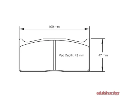 Pagid Racing Rear Brake Pads RSL 29 Yellow Alcon SR | CAR22 4422 D43 Caliper - 1705 29