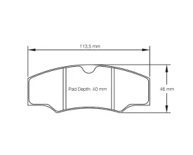 Pagid Racing Rear Brake Pads RSH 3 Light Blue Mitsubishi Lancer Evo X Gravel Rally 2007-2016