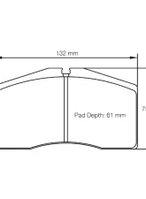 Pagid Racing Front Brake Pads RS 14 Blue Audi S8 1999-2002                                     - 1842 14 - Image 2