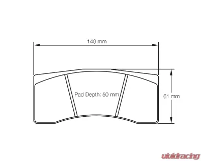 Pagid Racing Front Brake Pads RSL 1 Yellow Ferrari 360 Challenge | Skoda Fabia R5 - 1896 RSL1