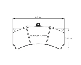 Pagid Racing Front Brake Pads RSL 1 Yelllow Ford Mustang Saleen S281 Extreme 2007